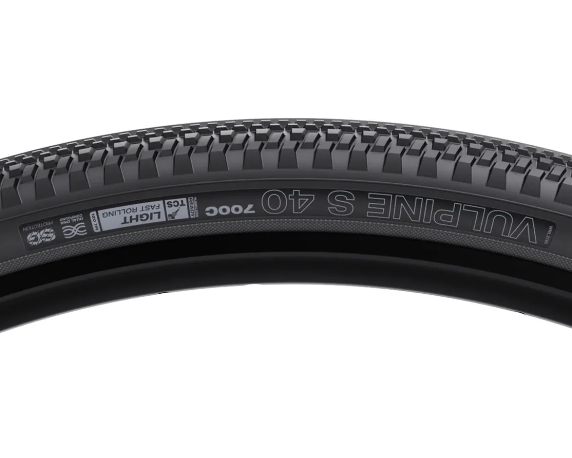 WTB Vulpine S SG Tubeless Gravel Tire (Black) (700c) (40mm) (Light/Fast w/SG) (Fast Rolling/Light)