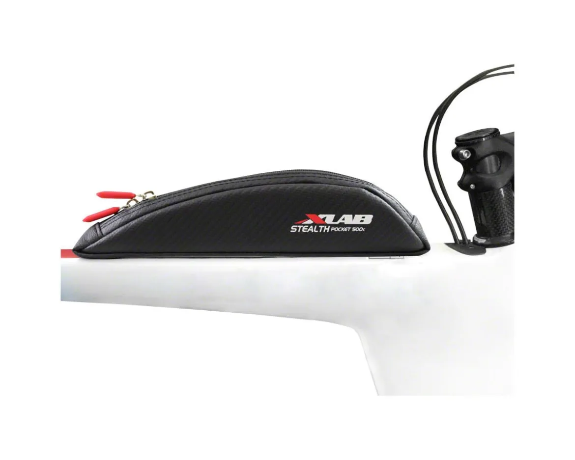 XLAB Stealth Pocket 500c Top Tube Bag (Carbon) (0.38L) (Requires Bosses)