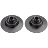 Zipp 76/77 Front Hub Endcaps (Black) (QR x 100mm Axle)
