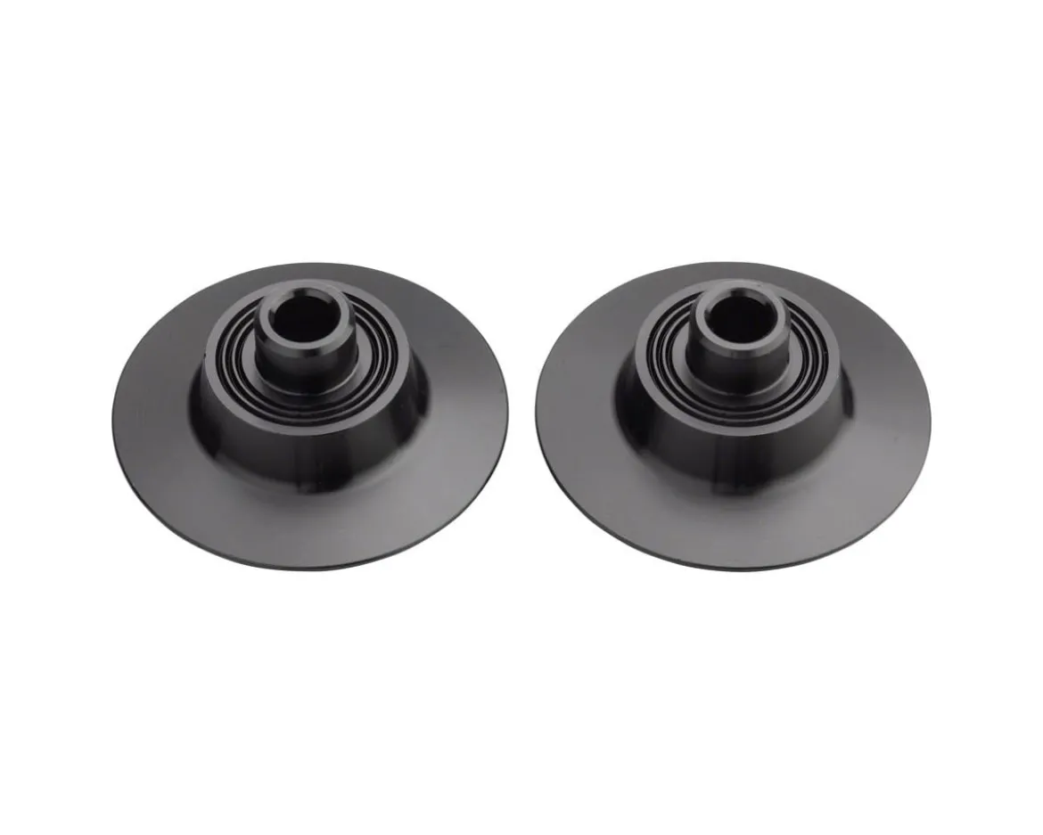 Zipp 76/77 Front Hub Endcaps (Black) (QR x 100mm Axle)