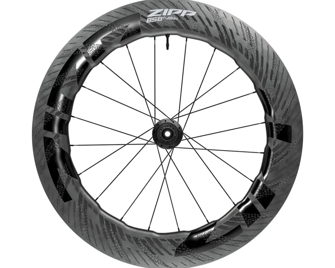 Zipp 858 NSW Carbon Disc Brake Wheel (D1) (Black) (SRAM XDR) (Rear) (12 x 142mm) (700c) (Centerlock) (Tubeless)