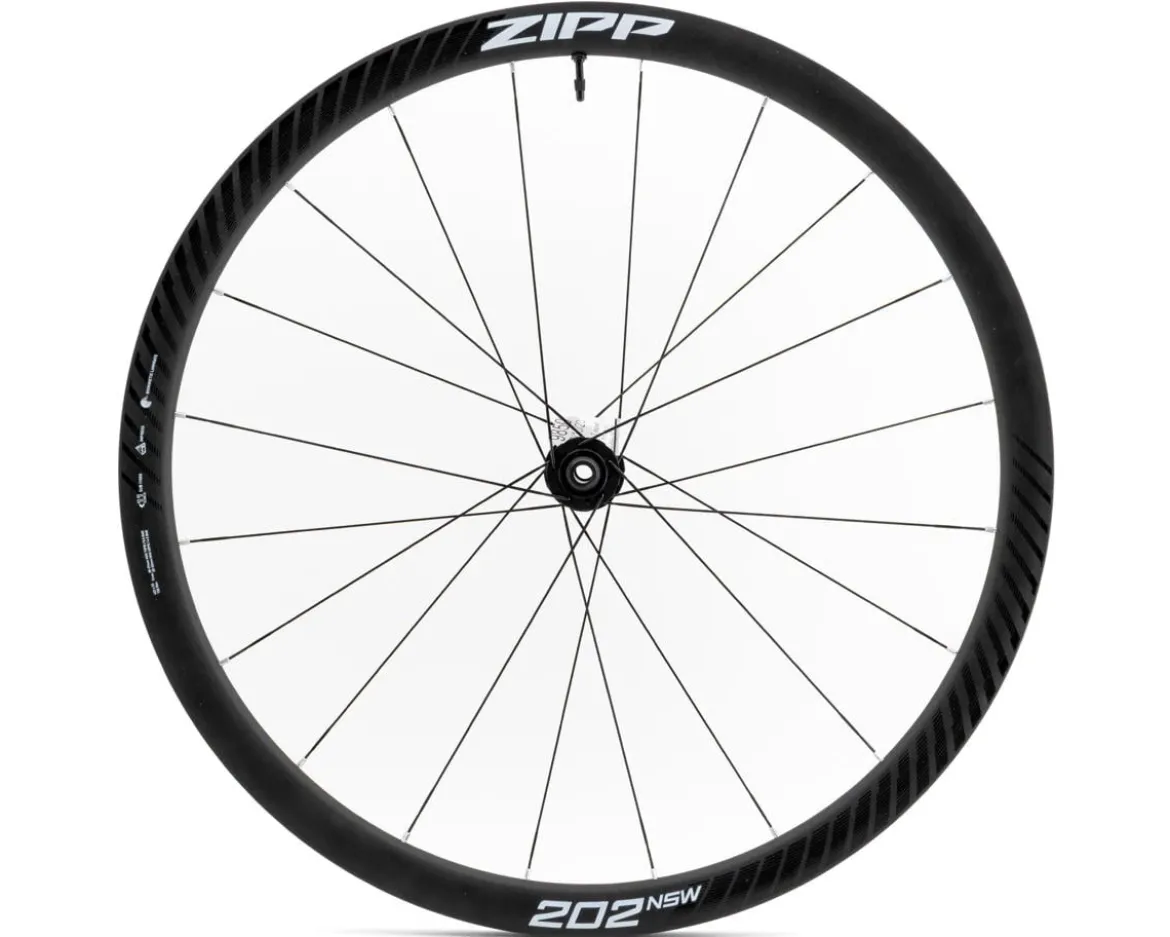 Zipp 202 NSW Carbon Road Wheel (A1) (Dark Grey Graphic) (Front) (700c) (Centerlock) (Tubeless)
