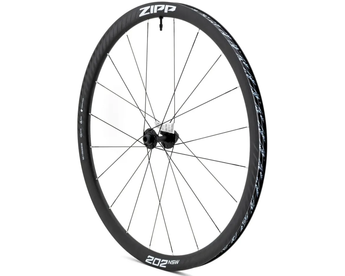 Zipp 202 NSW Carbon Road Wheel (A1) (Dark Grey Graphic) (Front) (700c) (Centerlock) (Tubeless)