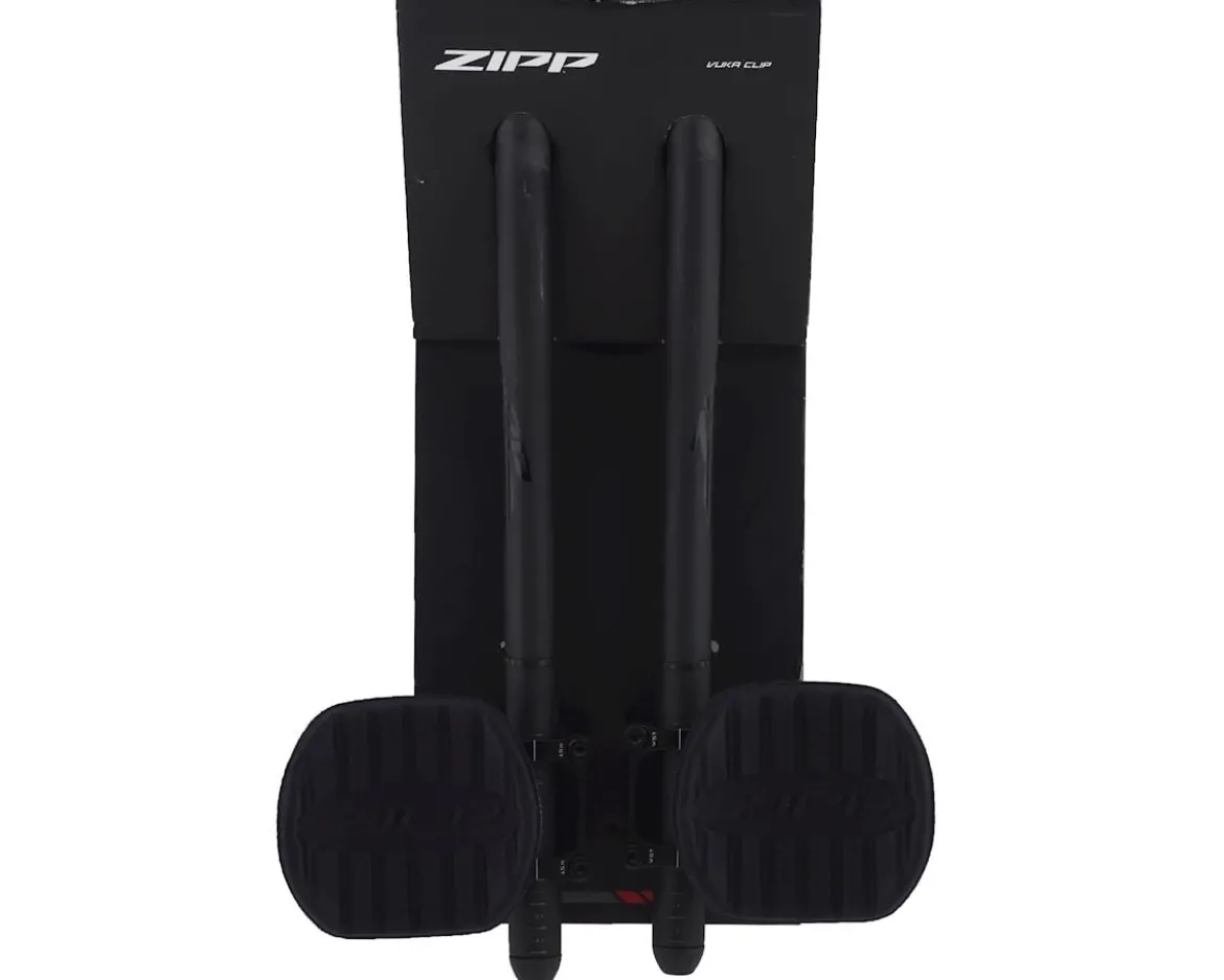 Zipp Vuka Clip Aerobars w/ Alumina Race Extensions (Black) (31.8mm) (Above Bar Mount)