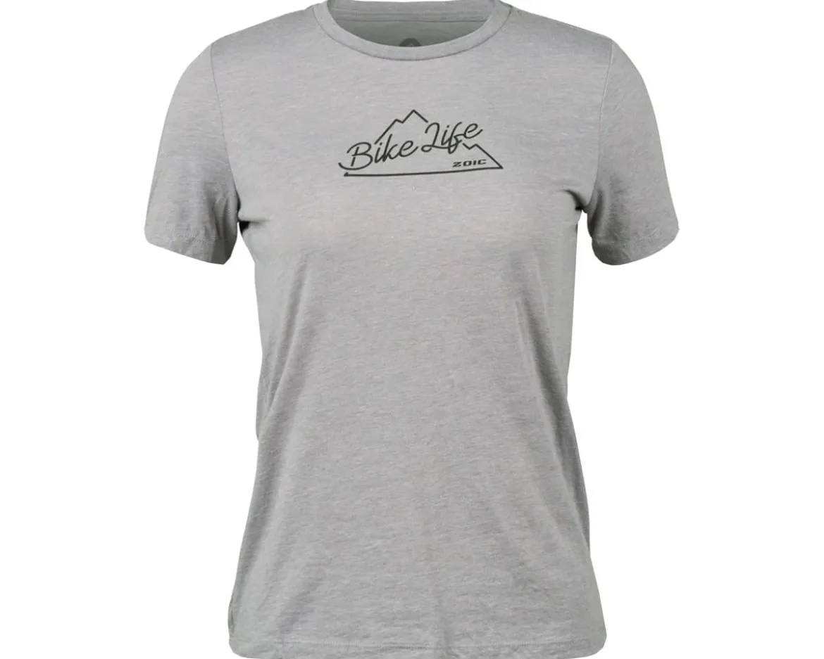 ZOIC Bike Life Women's Tee (Heather Grey) (L)