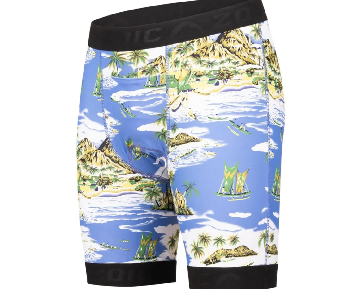 ZOIC Premium Print Liner Short (Blue Hawaii) (L)