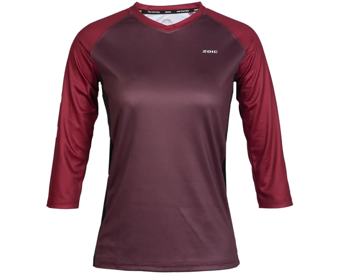 ZOIC Women's Harper 3/4 Sleeve Jersey (Fig/Rumba) (S)